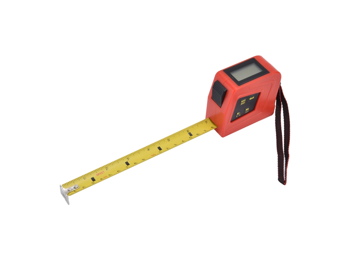 Cinta Métrica Digital Con Pantalla Imperial 16.4 Pies Precisión 1mm Regla Medidora Portátil