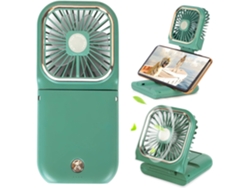 Ventilador Mini Eifson 5 En 1 Con Cordón De Cuello 3 Velocidades 3000mahverde