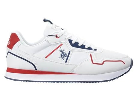 Zapatillas Deportivas U.S. POLO ASSN Nobil004Whi (Blanco - Material Sintético, Tejido- 44)