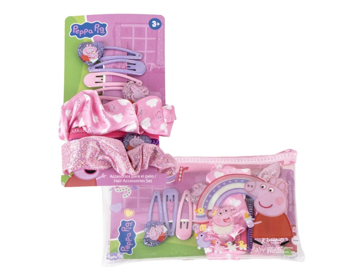 Accesorios para el cabello de Peppa Pig rosa, 10 piezas