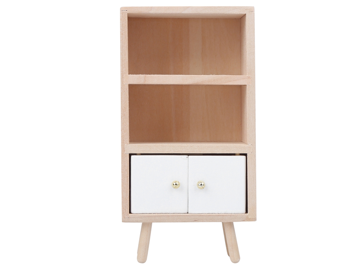 Mueble Auxiliar De Madera Para Casa De Muñecas A Escala 1:12 - Accesorio De Decoración De Muebles En Miniatura