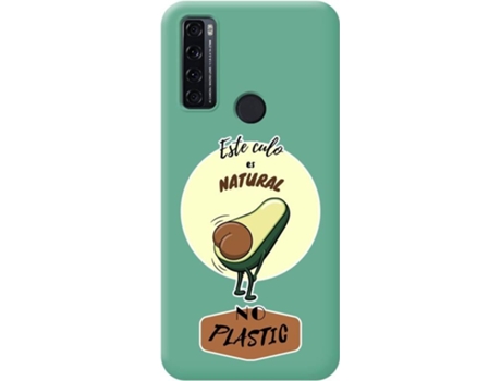 Carcasa para TCL 20 SE TUMUNDOSMARTPHONE Silicona Líquida Dibujos Verde