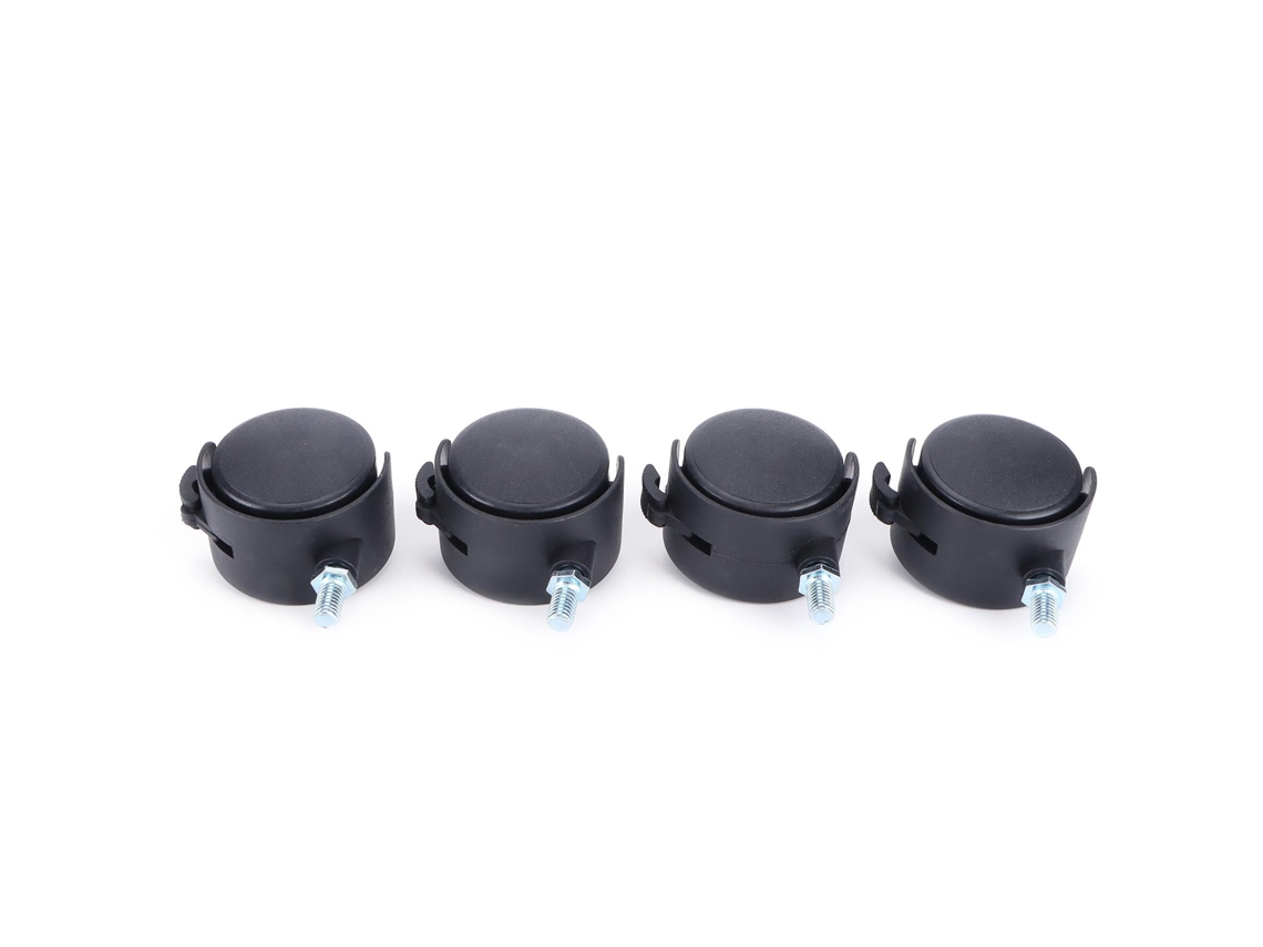 4 Ruedas Giratorias Universales Con Freno Silencioso, Giro De 360° Para Muebles, 2 Pulgadas