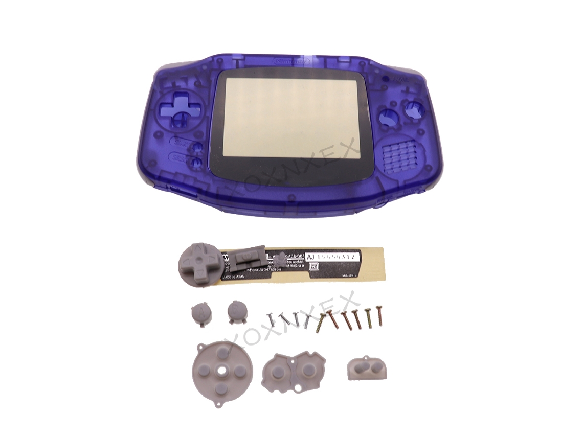 Estuche rígido para Nintendo Game Boy GBA, con lente de pantalla y carcasa reemplazable para la consola Game Boy Advance.