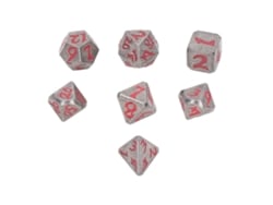 7 Dados Poliédricos Metálicos Luminosos Portátiles Para Juegos De Cartas Y Juegos De Rol. Fiestas Navideñas.
