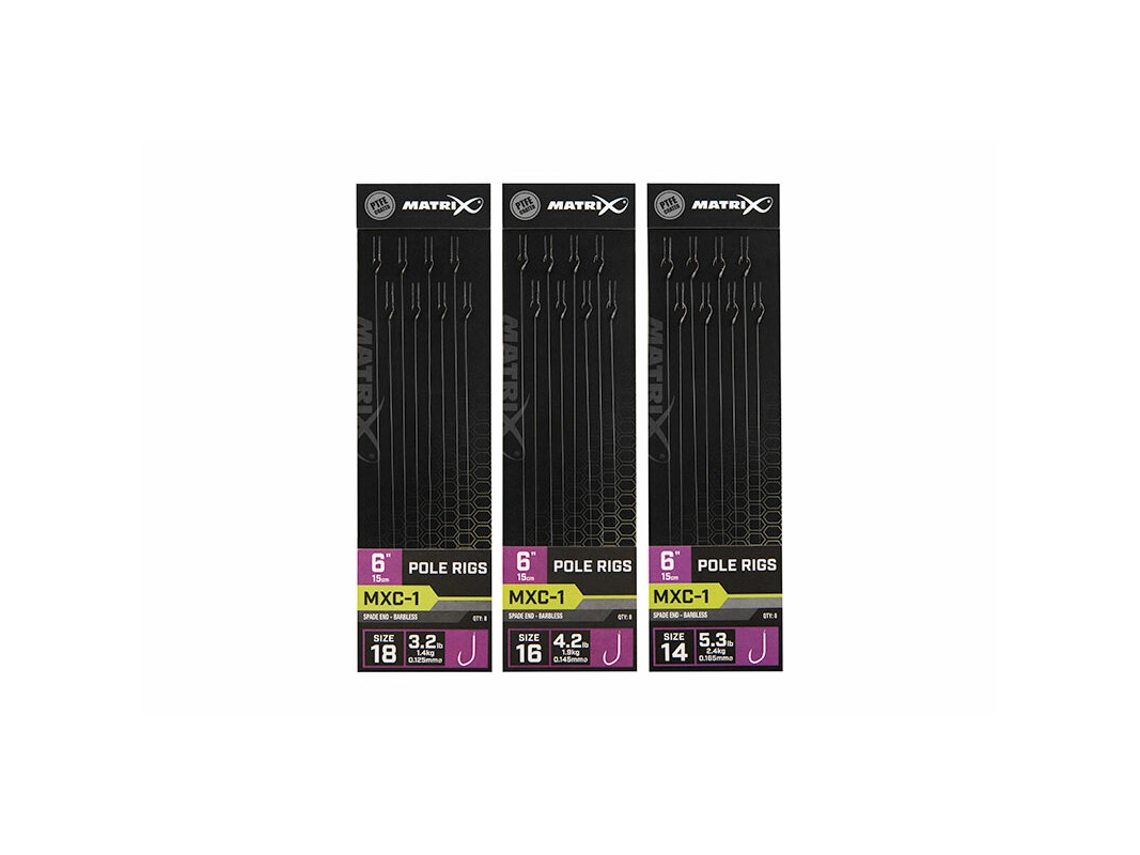 Cebo sin barra MATRIX MXC-1 standard pole rig x8