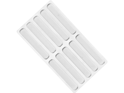 Protectoras 63x10x25 Tiras Silicona Transparentes Mm 10