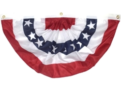 Bandera Semicircular De Poliéster Kichouse Con Diseño De Abanico Para Colgar, Para Fiestas Y Celebraciones