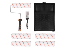 Kit De Rodillo De Pintura De 9 Pulgadas Con Brocha Y Bandeja - Herramientas Para Pintar Interiores Del Hogar