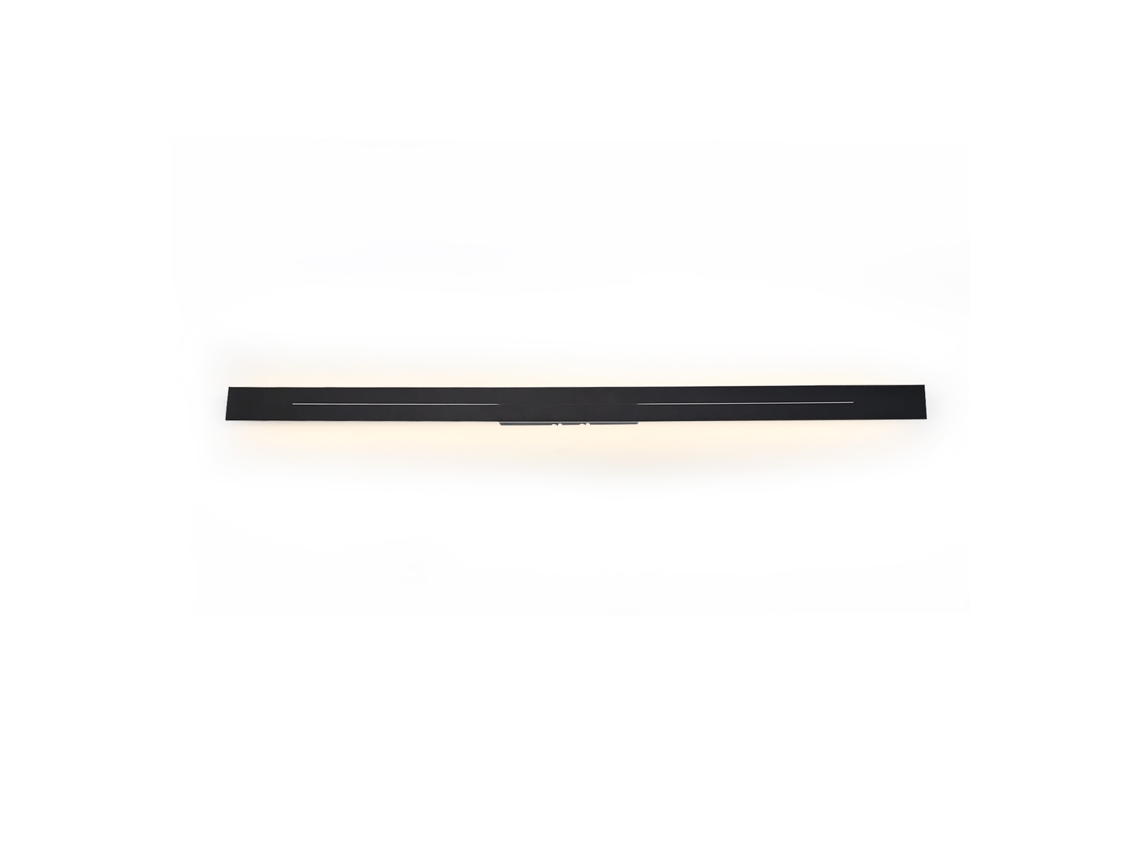 Aplique Led para Interior Dormitorio Moderno Lámpara Blanca Cálida de 100 Cm para Pasillo Lámpara Negra de 31W para Escaleras NETTLIFE