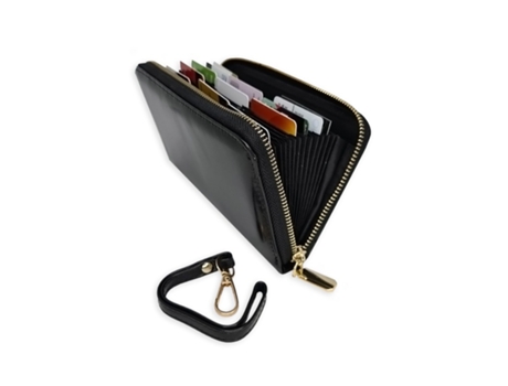 Cartera GOEIK Dinero en Efectivoy 36 Piel (Negro)