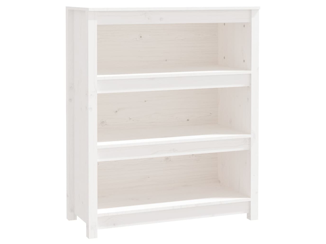 Maison Exclusive - Estantería Madera Maciza De Pino Blanca 80x35x97 Cm