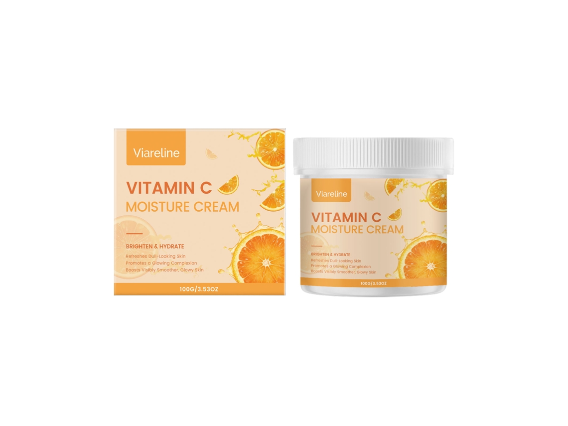 Crema hidratante iluminadora con vitamina C