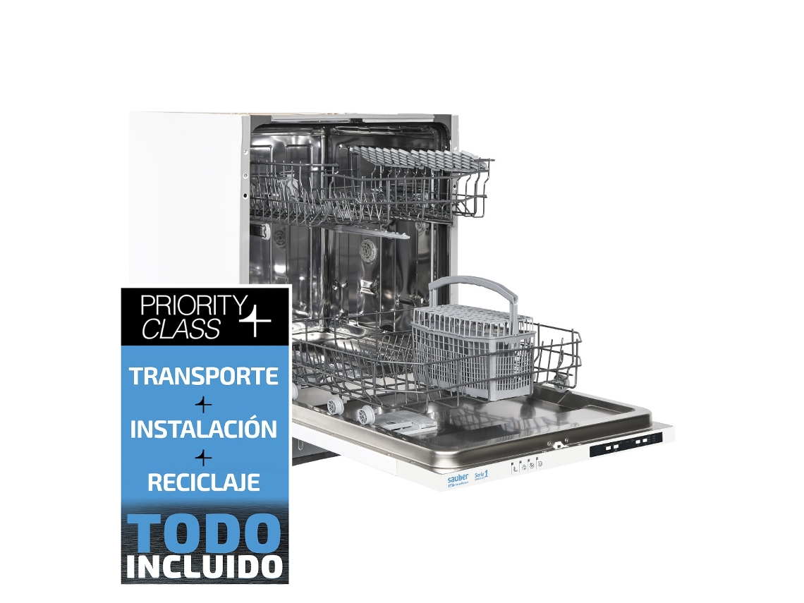 Lavavajillas integrable SAUBER SERIE 1-DWBI6013 V e 12 cubiertos