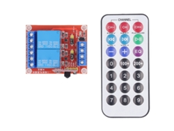 Módulo De Relé De Control Remoto Infrarrojo, 2 Canales, Bidireccional, Interruptor De 5 V 10 A