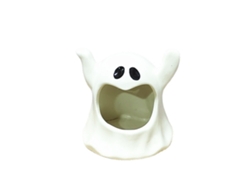 Portavelas de porcelana con diseño de fantasma para la decoración del dormitorio.