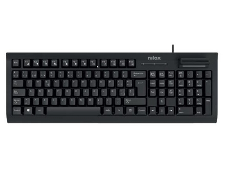 NILOX Teclado Lector Usb Dni Español Negro Nxkire0001 NILOX