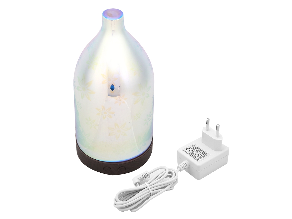 Difusor ultrasónico de aromaterapia, humidificador de 100 ml, luz LED nocturna, enchufe europeo, Aiailikill