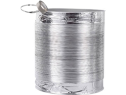 Manguera De Ventilación Flexible Aluminio Para Secadoras - Insonorizada Sin Aislamiento 1,5 M Largo 100 Mm ...