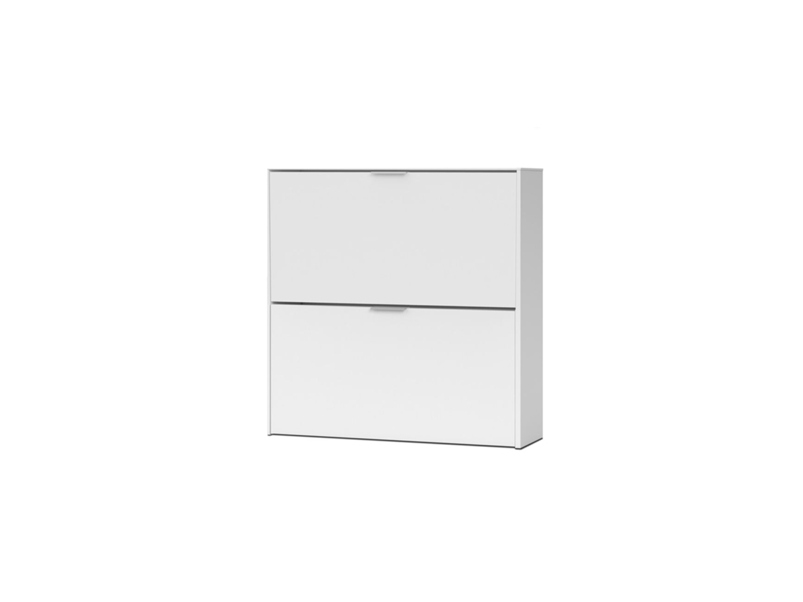Zapatero Basic 2 puertas Blanco 75 x 76 x 22 cm