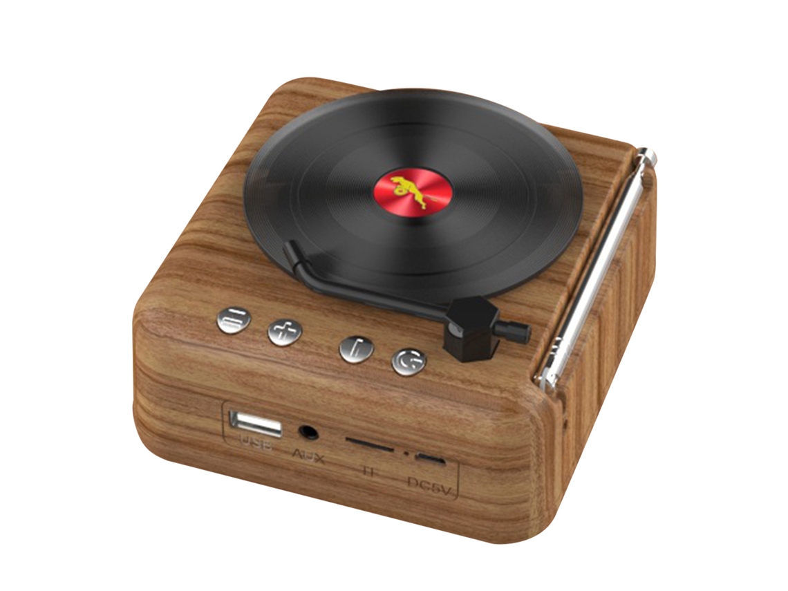 Altavoz Bluetooth (conexión Bluetooth, Función De Radio) Fonógrafo Creativo Retro De Vinilo Atómico Audio Inalámbrico Regalo