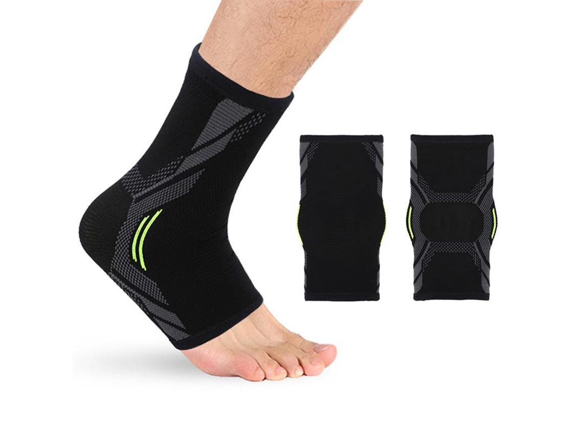2026rebe-2 Piezas Brazalete De Tobillo Tejido Elástico Con Compresión Para Deportes Fitness Running Torceduras Dolores Plantar Fasciitis