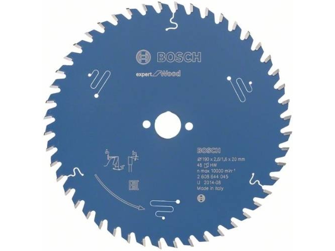 Disco de Sierra Circular BOSCH Expert para Madera 190x20x2.6 mm - 48
