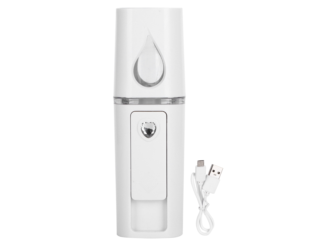 Mini humidificador de mano con pulverizador, carga USB, nanohumidificador con iones negativos y pulverizador de niebla.
