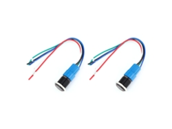 Yncm2026-2 Conjuntos Interruptor De Pulsador Metal Auto-reset 5 Pines 1no1nc 12vdc 16mm Luz Roja