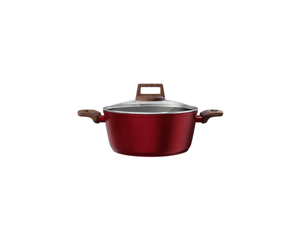 Cacerola Antiadherente JOMAFE Velvet (Con Tapa de Vidrio - 20 cm)