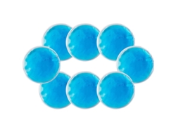 Bolsas De Hielo Para Ojos, Mascarilla De Hielo Reutilizable Para Frío Y Calor, Pvc, Spa Ocular, Redondas Azules