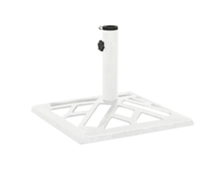 Maison Exclusive - Base De Sombrilla De Hierro Fundido Blanco 44x44x31 Cm