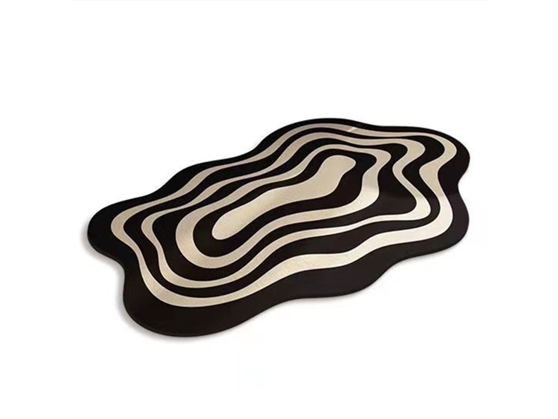Alfombrilla De Baño Superabsorbente Y Antideslizante (blanco Y Negro), Alfombrilla De Tierra De Diatomeas Para Inodoro, Alfombrilla De Secado Rápido.