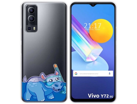 Carcasa Vivo Y52 5G TUMUNDOSMARTPHONE Dibujos Transparente Multicolor