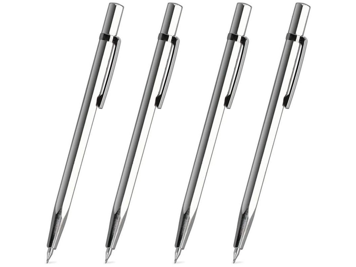 2026-4pcs Lápiz Grabador Portátil Herramienta Multifunción Para Metal Vidrio Cerámica Plástico Plata