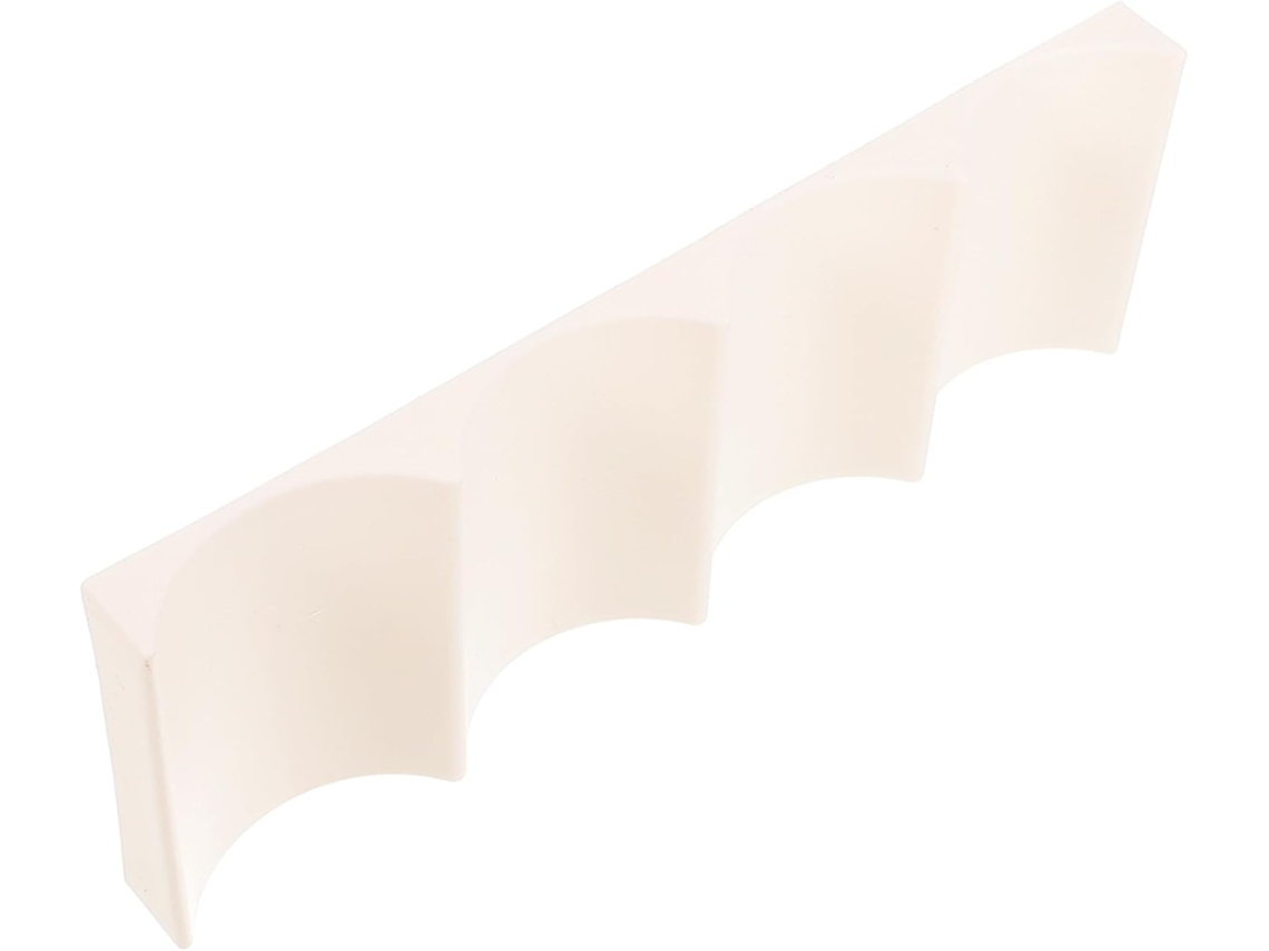 Contenedor De Pp Para Cocina, Soporte Apilable De Plástico Para Botellas De Vino, Blanco Con Base Antideslizante.