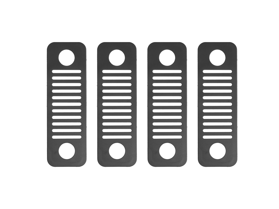 Estante organizador de cables de red, 4 unidades, negro