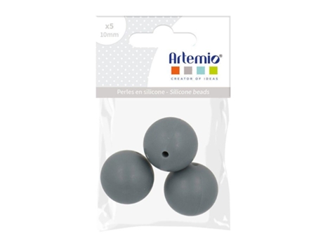 3 Rondas Redondas De Silicona 15 Mm Gray Artemio
