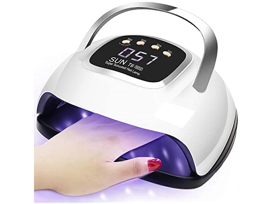 Lámpara UV para uñas de gel de 220 W, secador de uñas LED UV para uñas de gel, 4 temporizadores, 10306099s con sensor automático Ly Ebike
