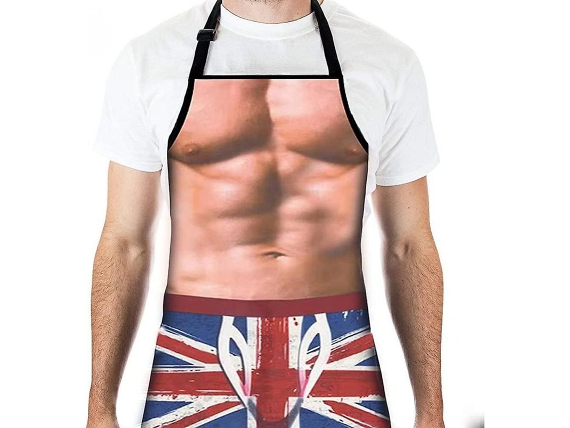 2026da-delantal De Cocina Divertido Con Bandera Británica Impermeable Para Fiesta Bbq Ajustable