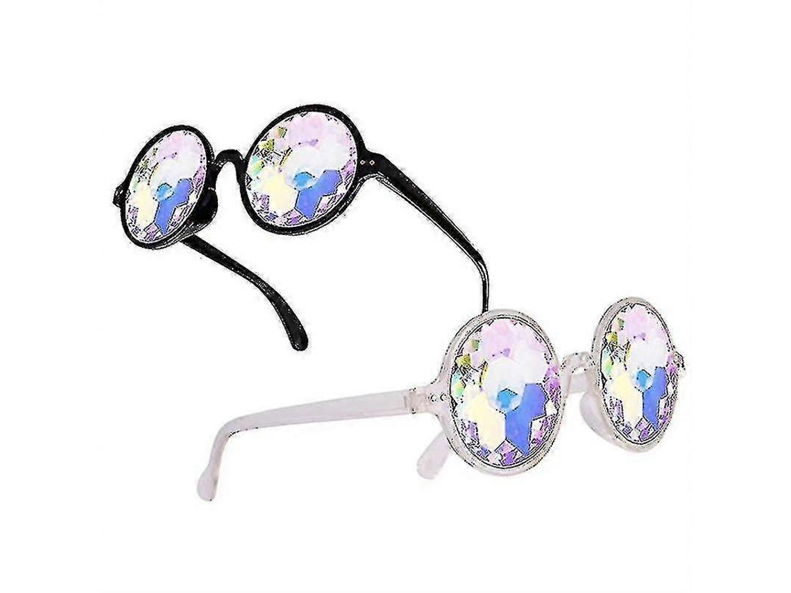 Gafas de sol arcoíris, gafas de sol caleidoscópicas, gafas de sol con prisma refractivo (3 unidades)