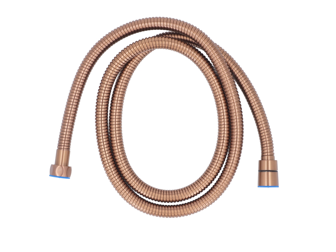 Manguera De Ducha Flexible De Acero Inoxidable De 1,5 M Con Control De Agua Caliente/fría, Color Dorado/rosa, Para Baño.