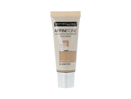 Base de Maquillaje Cremosa Maybelline Affinitone Nº 24 Golden Beige (30 ml)