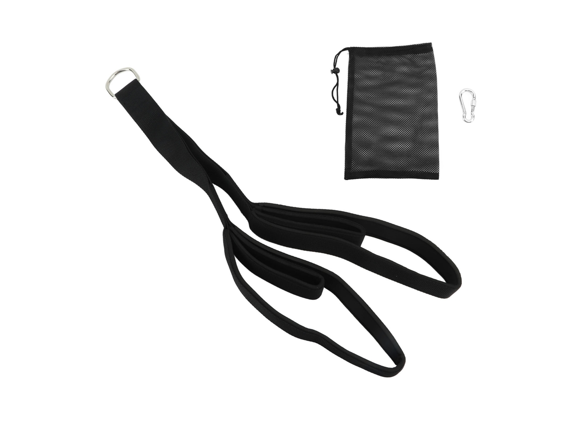 Banda De Resistencia Negra Para Entrenamiento De Fuerza, Fortalecimiento Muscular Y Estiramiento, Con Múltiples Usos.