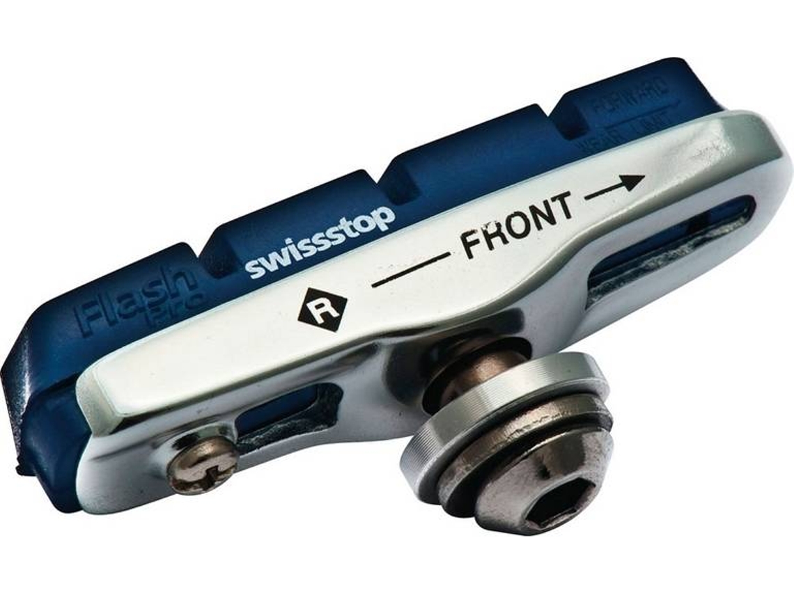 Juego de 2 Porta-Patines de Aluminio Orgánico SWISSSTOP Flash Pro (Azul, Blanco, Negro - TU)