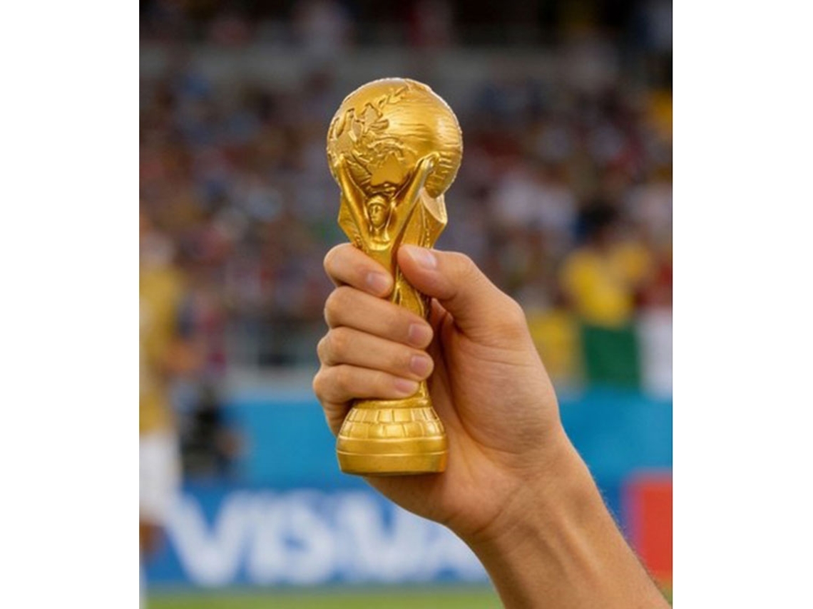 Trofeo De Copa Mundial De 19,5x6,5 Cm