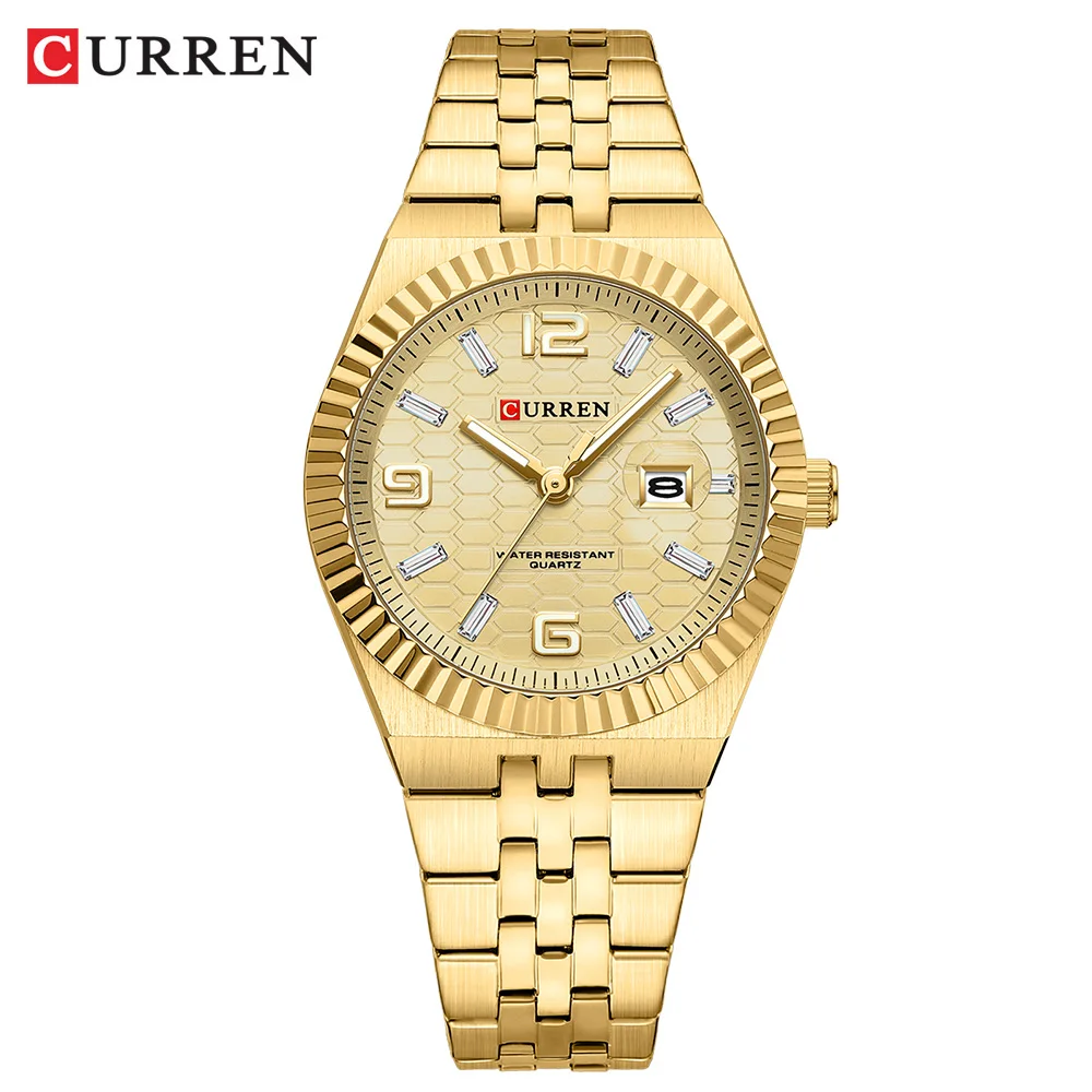 Reloj De Mujer, Acero Inoxidable, Resistente Al Agua, Visualización Automática De Fecha.