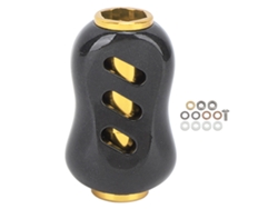 Danu26-perilla De Potencia Para Carrete De Pesca Mango De Carbono Grips Repuesto Negro Oro