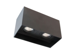 Reflector inclinable Clark 2xgu10 negro Cristalrecord