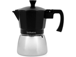 Cafetera BIDASOA Tribeca (3 Tazas - Negro)
